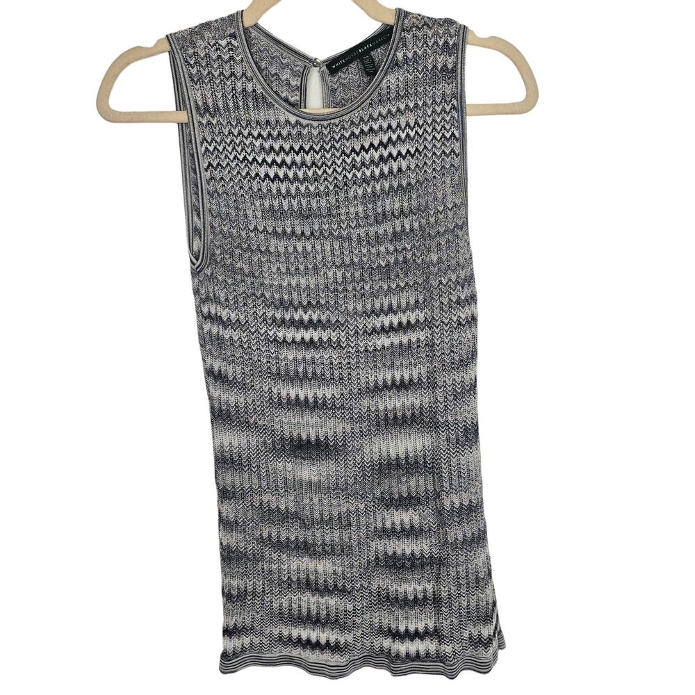White House Black Market Sweater Knit Sweater Sleeveless Sweater Women XS Gray